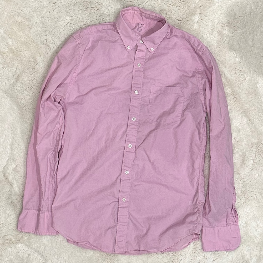J. Crew Men's Button Down Dress Shirt Small Size